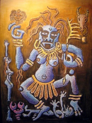 36" x 48" Mixed Media on Canvas (2002)