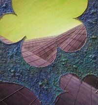30" x 40" Acrylic Sculpture on Canvas, Coloured in Oils (2007)